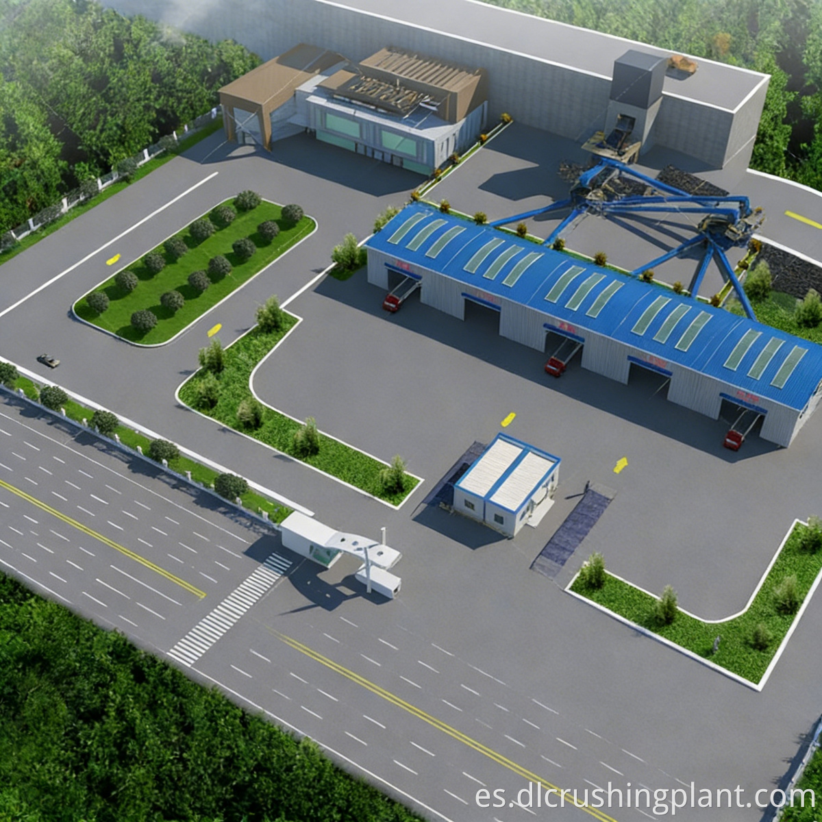 Línea de producción de piedra de montaje rápido Quick-Assemble Stone Production Line